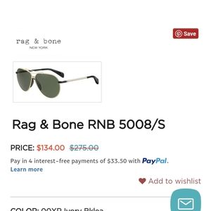 Rag and bones sunglasses
